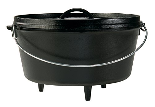 Lodge 8 Quart Pre-Seasoned Cast Iron Camp Dutch Oven with Lid - Dual Handles - Use in the Oven, on the Stove, on the Grill or over the Campfire - Black customer photo 1