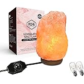 7 Inch Himalayan Salt Lamp with Dimmer Cord - Night Light Natural Crystal Rock Classic Wood Base Authentic from Pakistan customer photo 1