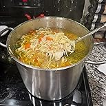 Amazon Basics 12 Quarts Stainless Steel Aluminum-Clad Stock Pot with Cover, Induction Compatible, Dishwasher Safe, Oven Safe, Even Heating, Soup and Pasta Pot customer photo 1