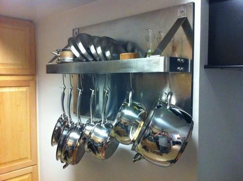 Cuisinart Chef's Classic Half-Circle Wall-Mount Pot Rack, Brushed Stainless customer photo 1