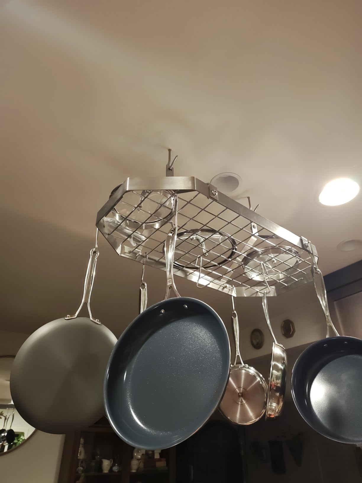 Cuisinart Chef's Classic Half-Circle Wall-Mount Pot Rack, Brushed Stainless customer photo 2