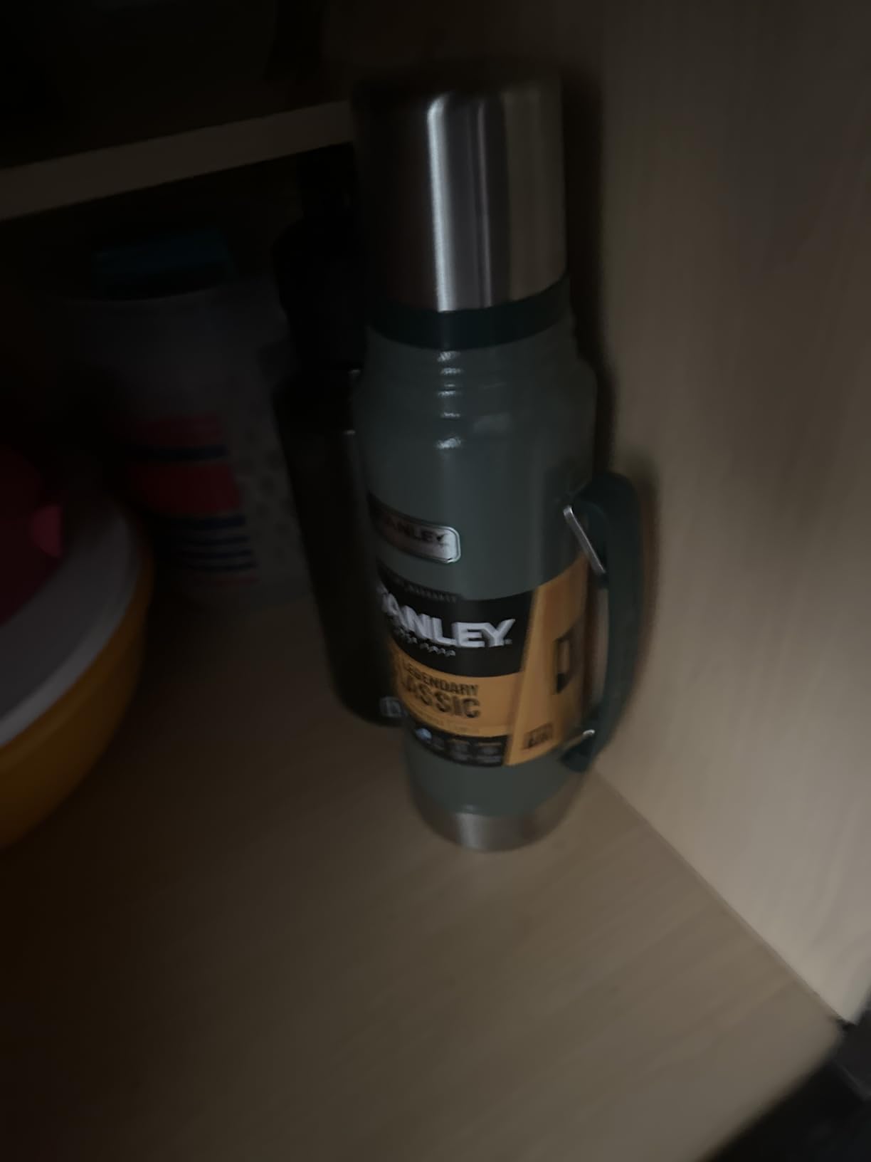 Stanley Heritage Classic Vacuum Bottle with Handle 1.1 qt - Wide Mouth w/Leakproof Cup Lid customer photo 2