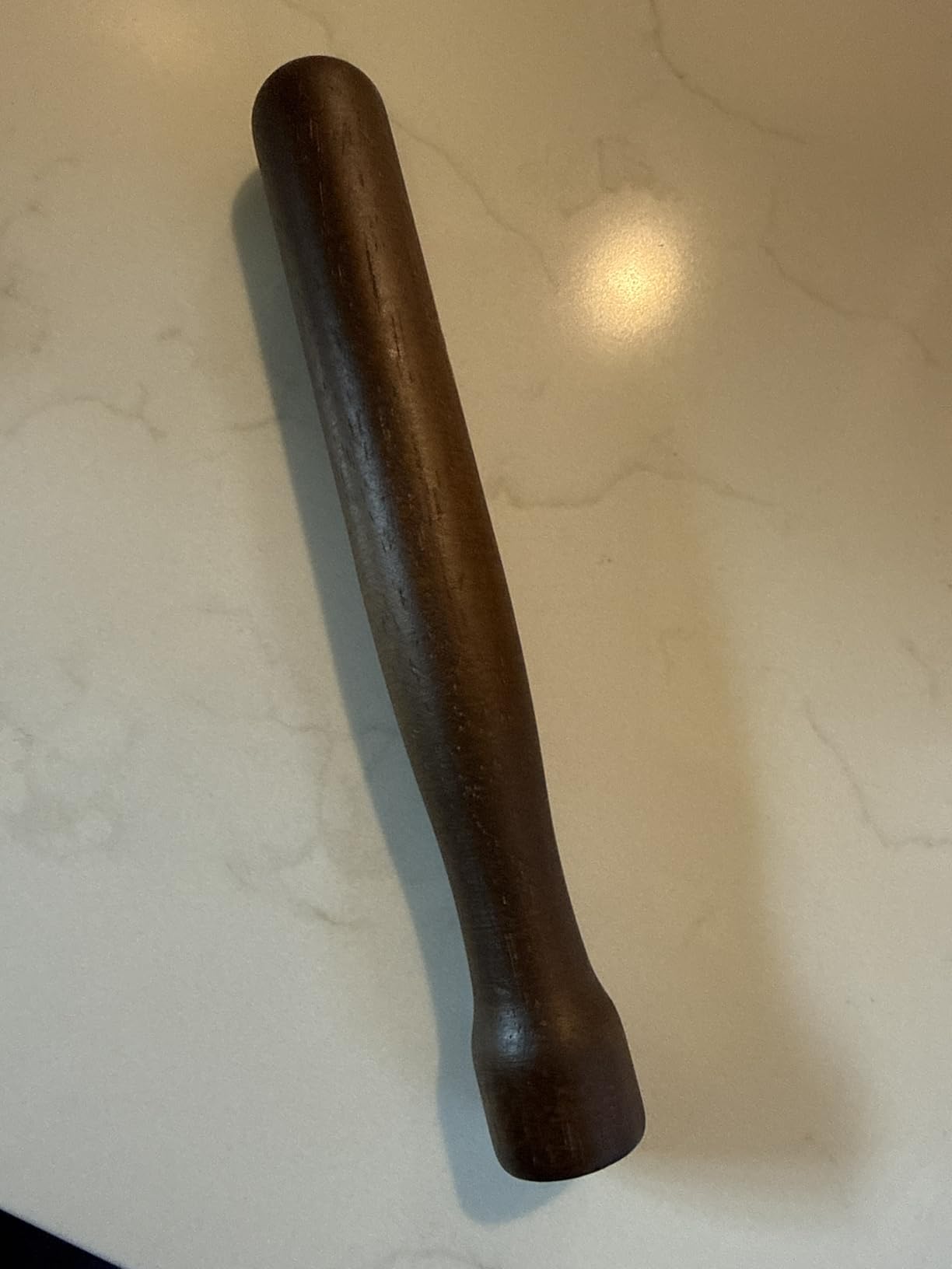 Winco Wooden Muddler, Lacquered Walnut, Brown, Medium customer photo 2
