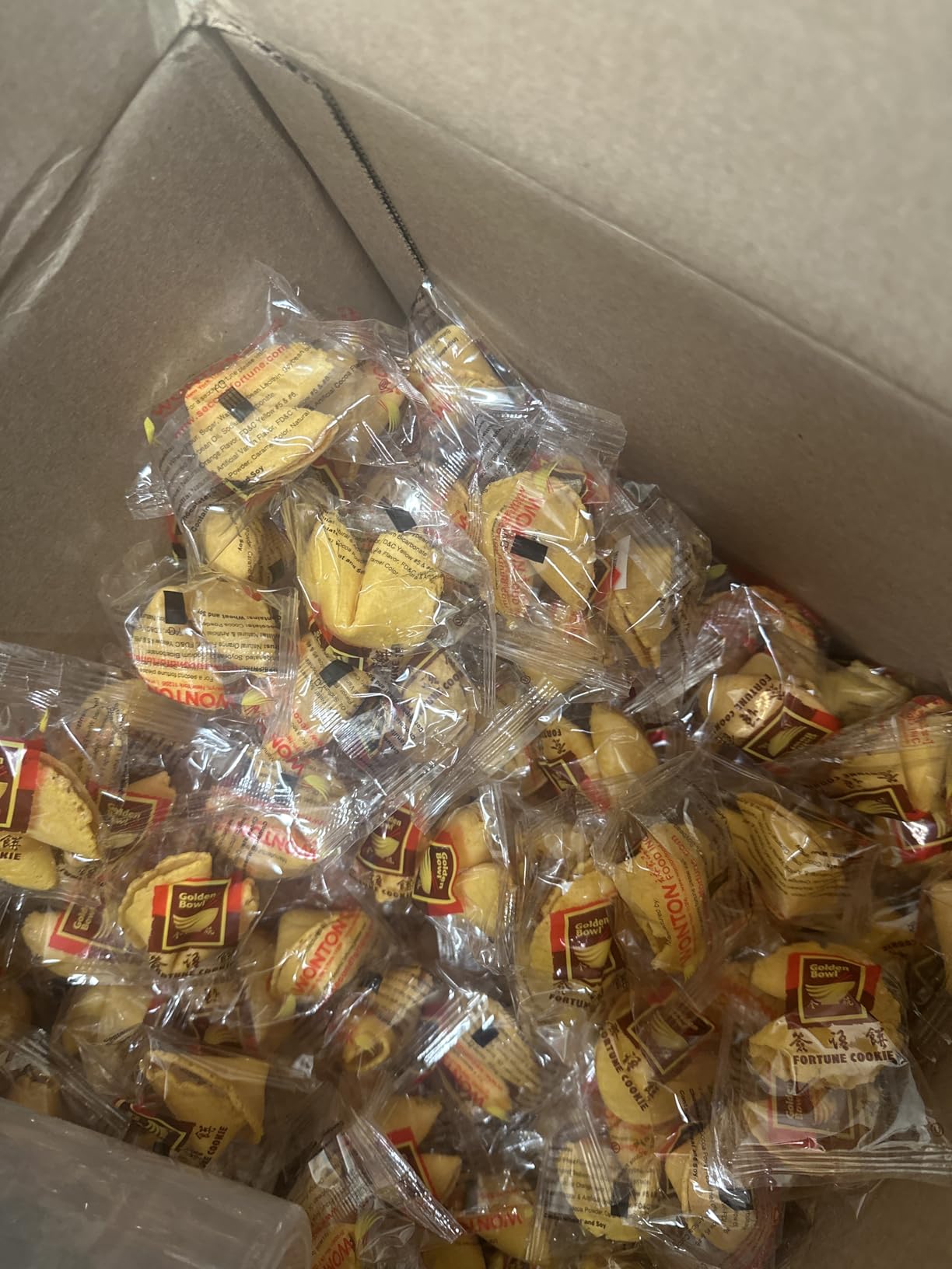 Golden Bowl Fortune Cookies, Vanilla Flavor, 350-Count Box customer photo 1