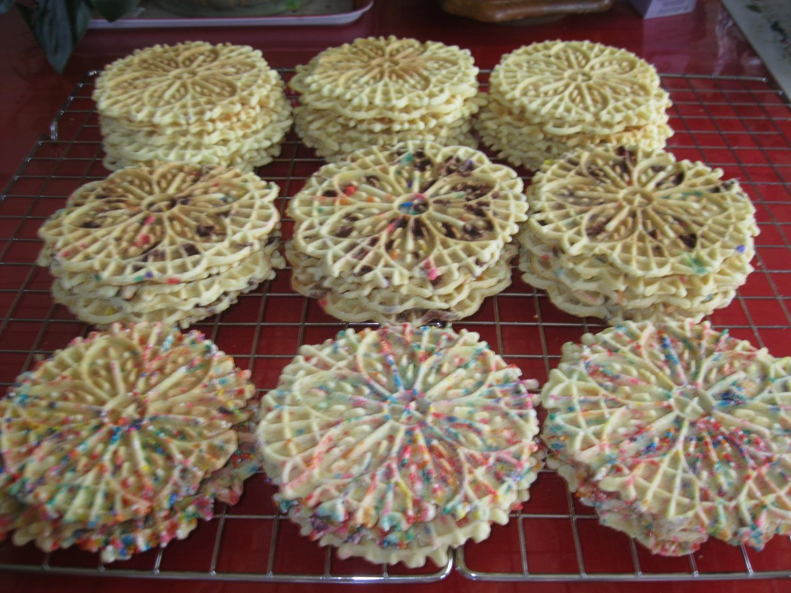 Pizzelle Maker- Non-Stick Electric Baker Press Makes Two 5-Inch Cookies at Once, Even Heating Plates- Must Have Party Baking Supplies- Italian Easter Dessert Treat Making w Recipe Guide- Gift for Her customer photo 2