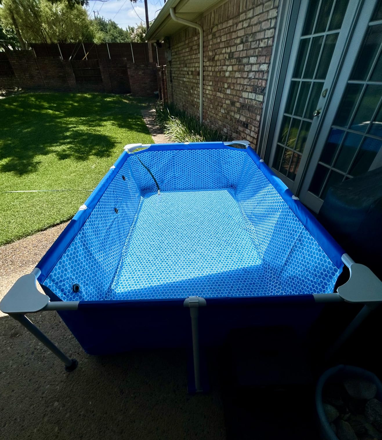 INTEX Rectangular Frame 14 ft 9 in x 7 ft 3 in x 33 in Above Ground Pool, Swimming Pool with Steel Frame, Pump Not Included customer photo 1