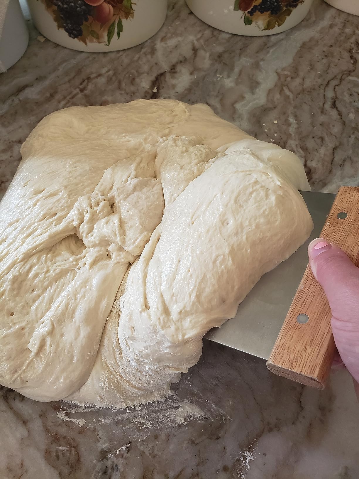 Winco Stainless Steel Dough Scraper with Wood Handle customer photo 1