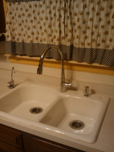 KOHLER 596-VS Simplice Kitchen Sink Faucets with Pull Down Sprayer, 3-Spray Design, Vibrant Stainless Kitchen Faucets, High Arch customer photo 1