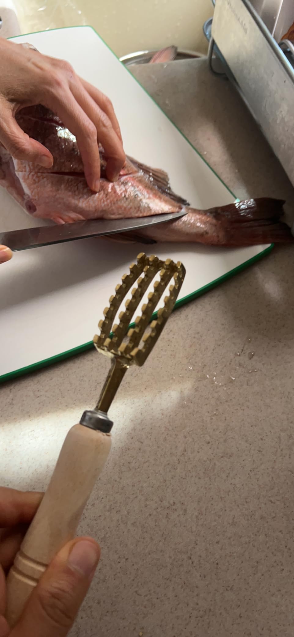 Brass Fish Scaler L customer photo 2