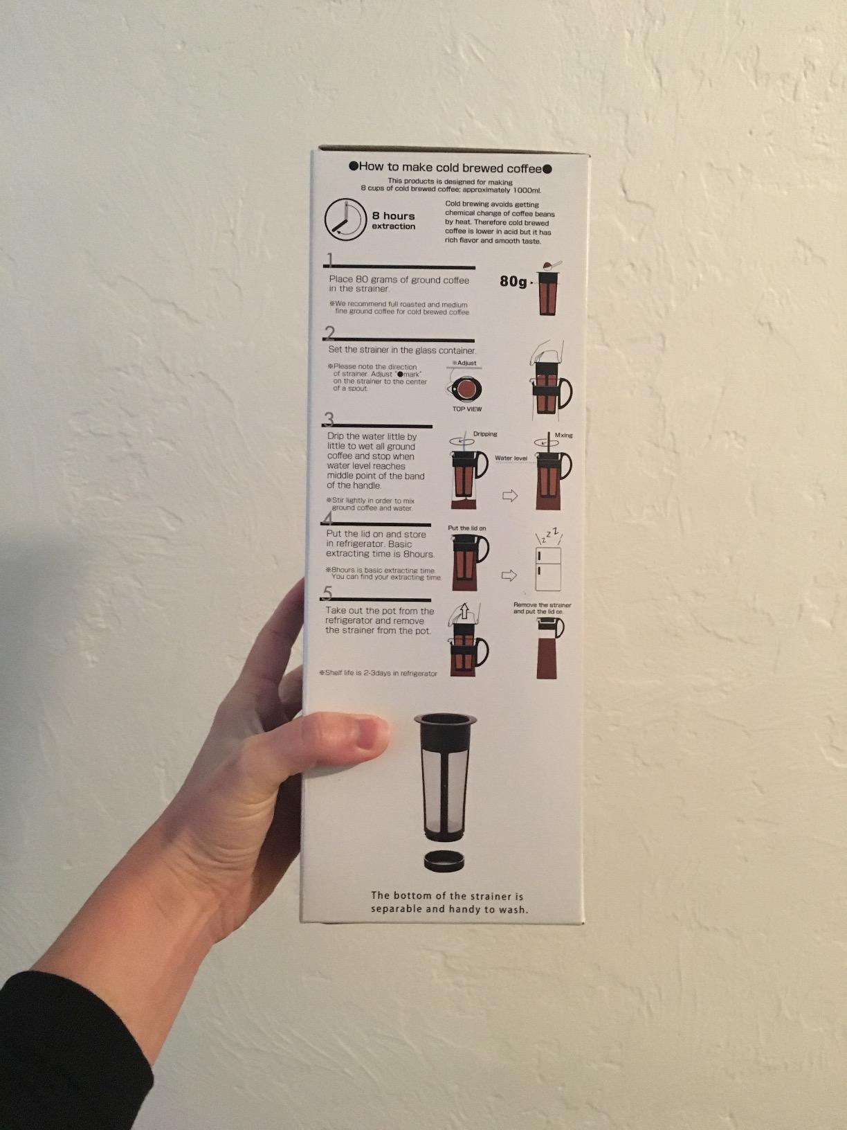 Hario Mizudashi Cold Brew Coffee Maker, 1000ml, Black customer photo 2