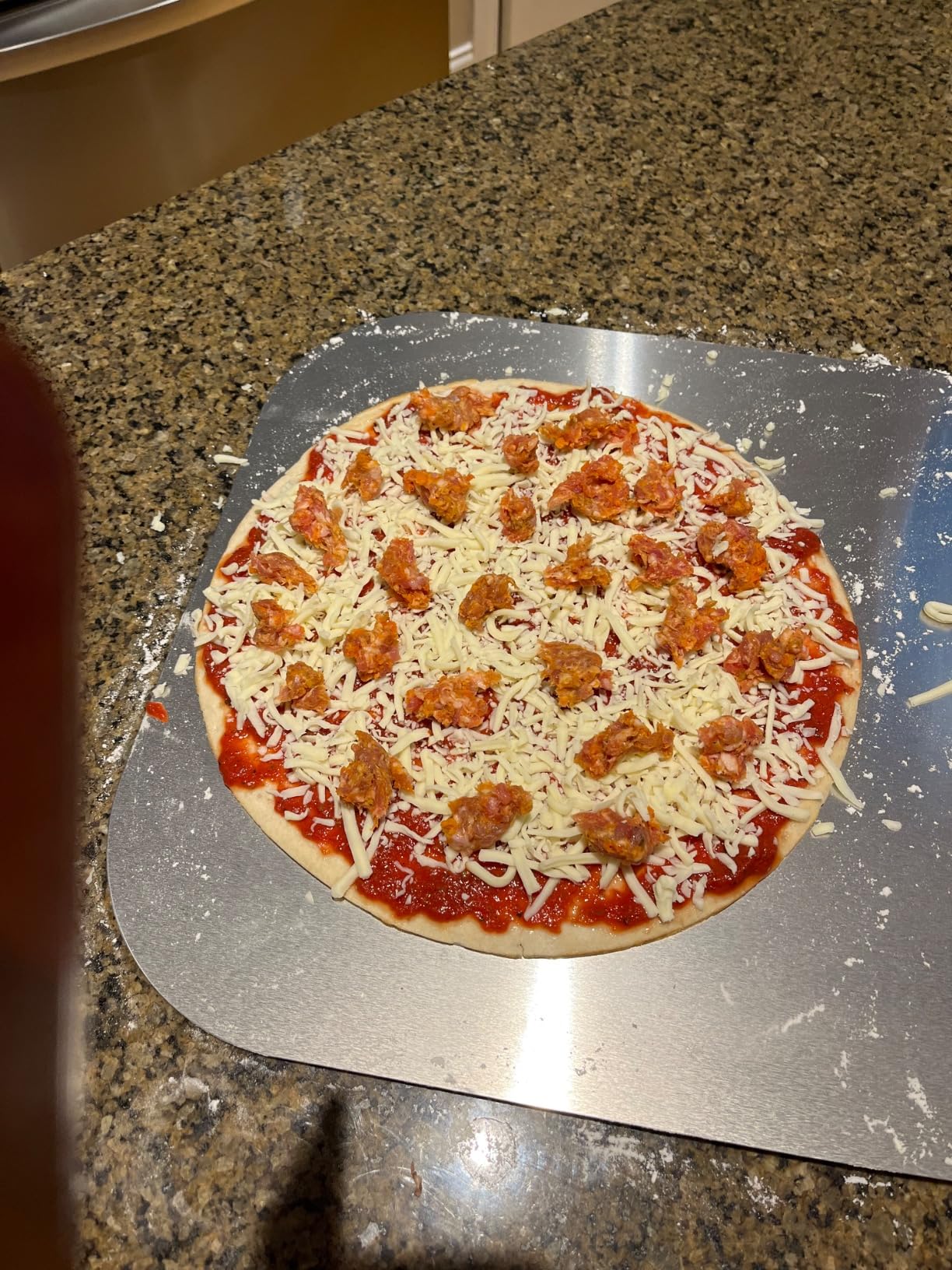 American METALCRAFT, Inc. 16' x 18' Aluminum Pizza Peel with 12' Wood Handle 3016, 30-Inch customer photo 1