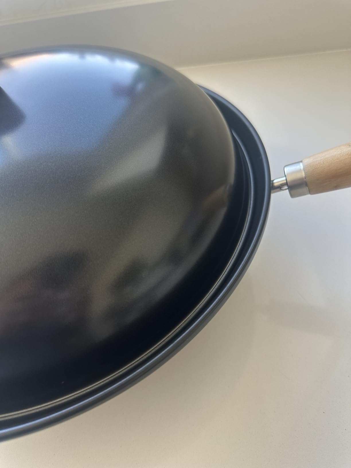 Joyce Chen 31-0066, 13.5-Inch Nonstick Steel Dome Lid for 14-Inch Wok Black customer photo 1