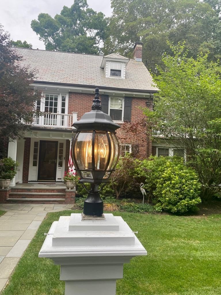 Nuvo 3 Light - 21 in. Post Lantern - Clear Beveled Glass customer photo 2