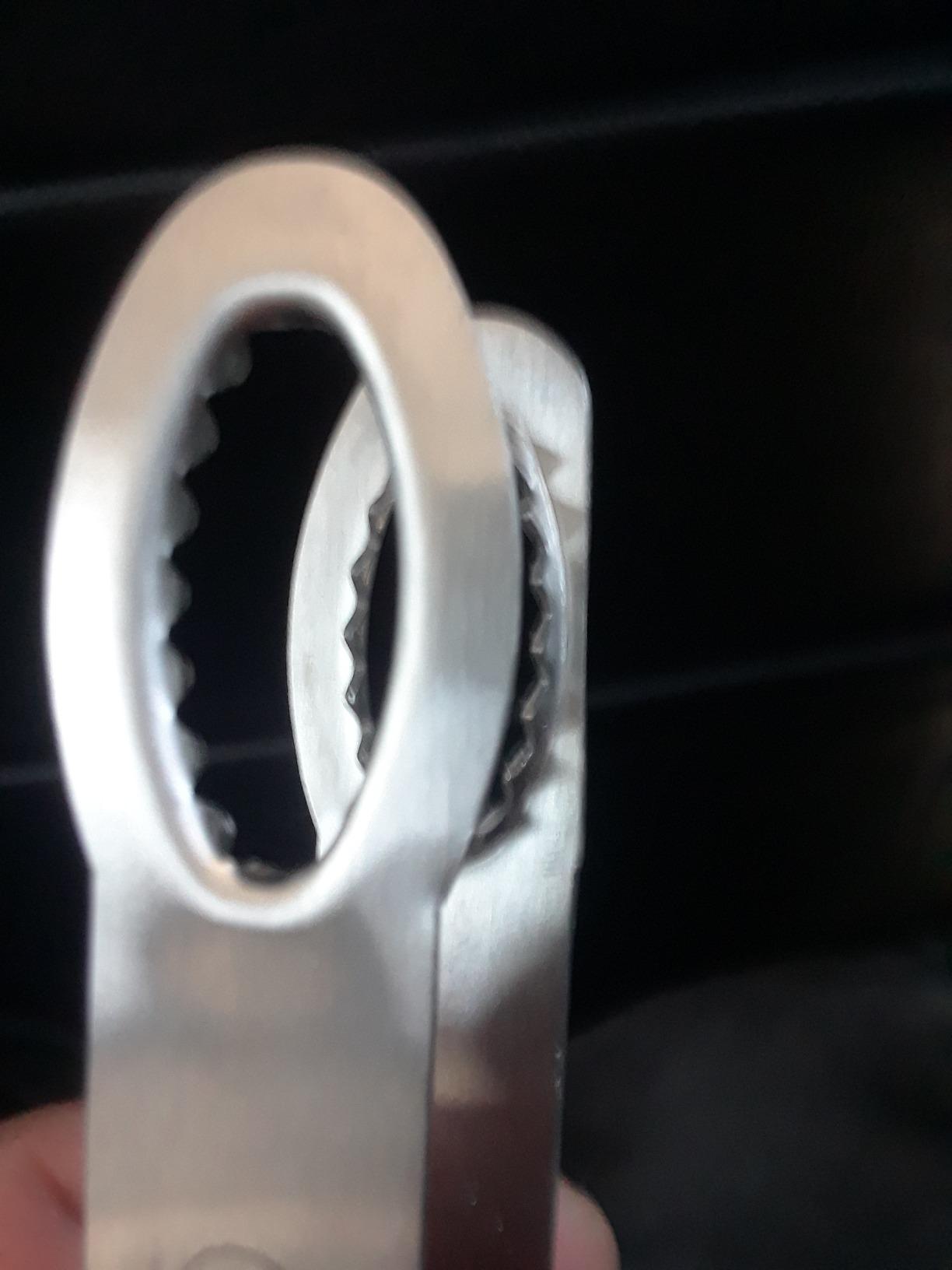Outset Stainless Steel Ice Tongs, 8-Inch Length, Model: customer photo 1