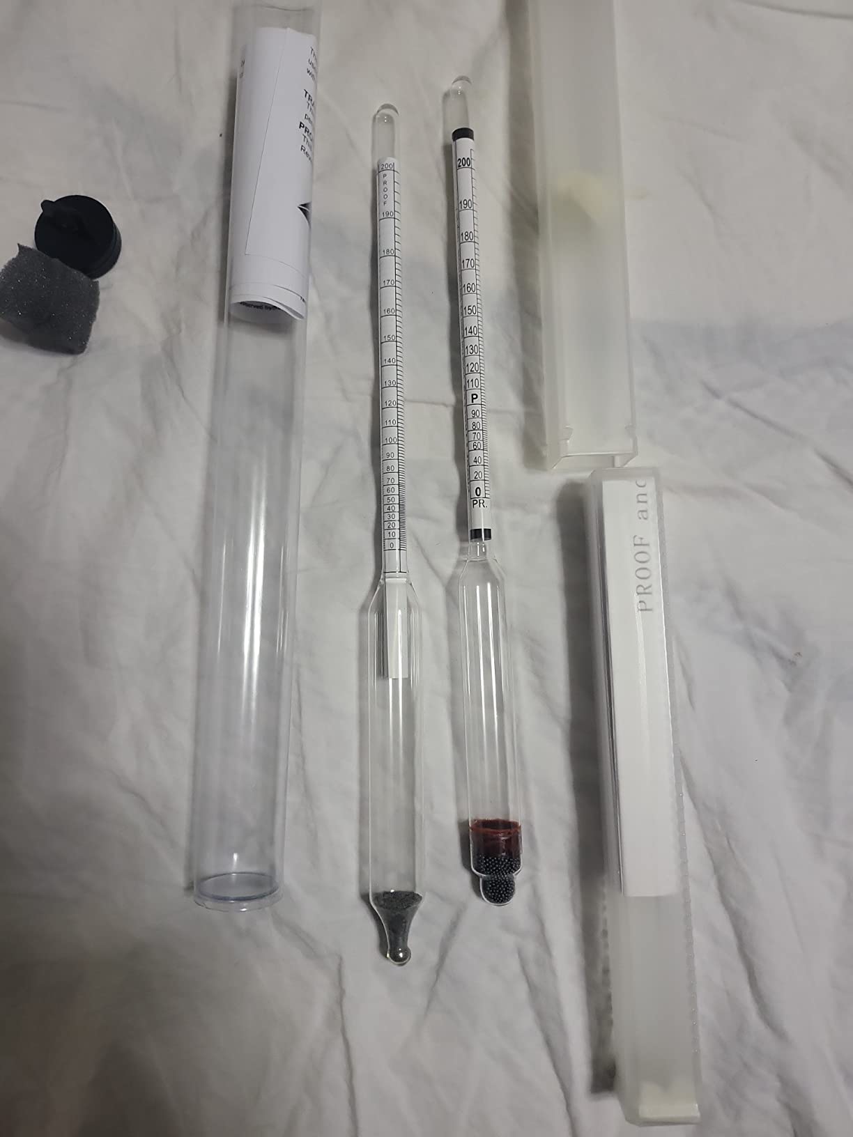 FastRack Hydrometer Kit - Triple-Scale Hydrometer Alcohol 0-200 Proof and Tralle Hydrometer with Test Jar - Accurately Test your Liquor Alcohol, ABV and Gravity of your Wine, Beer, Mead or Kombucha customer photo 1