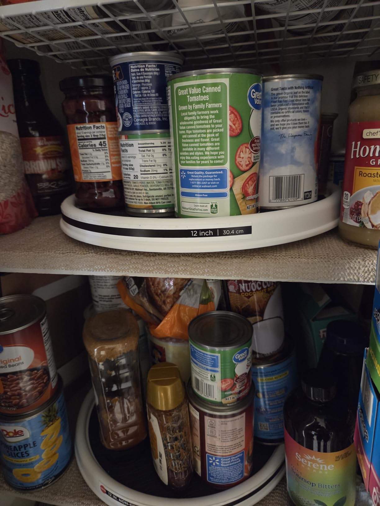 Copco Basics Non-Skid Pantry Cabinet Lazy Susan Turntable, 12-Inch customer photo 1
