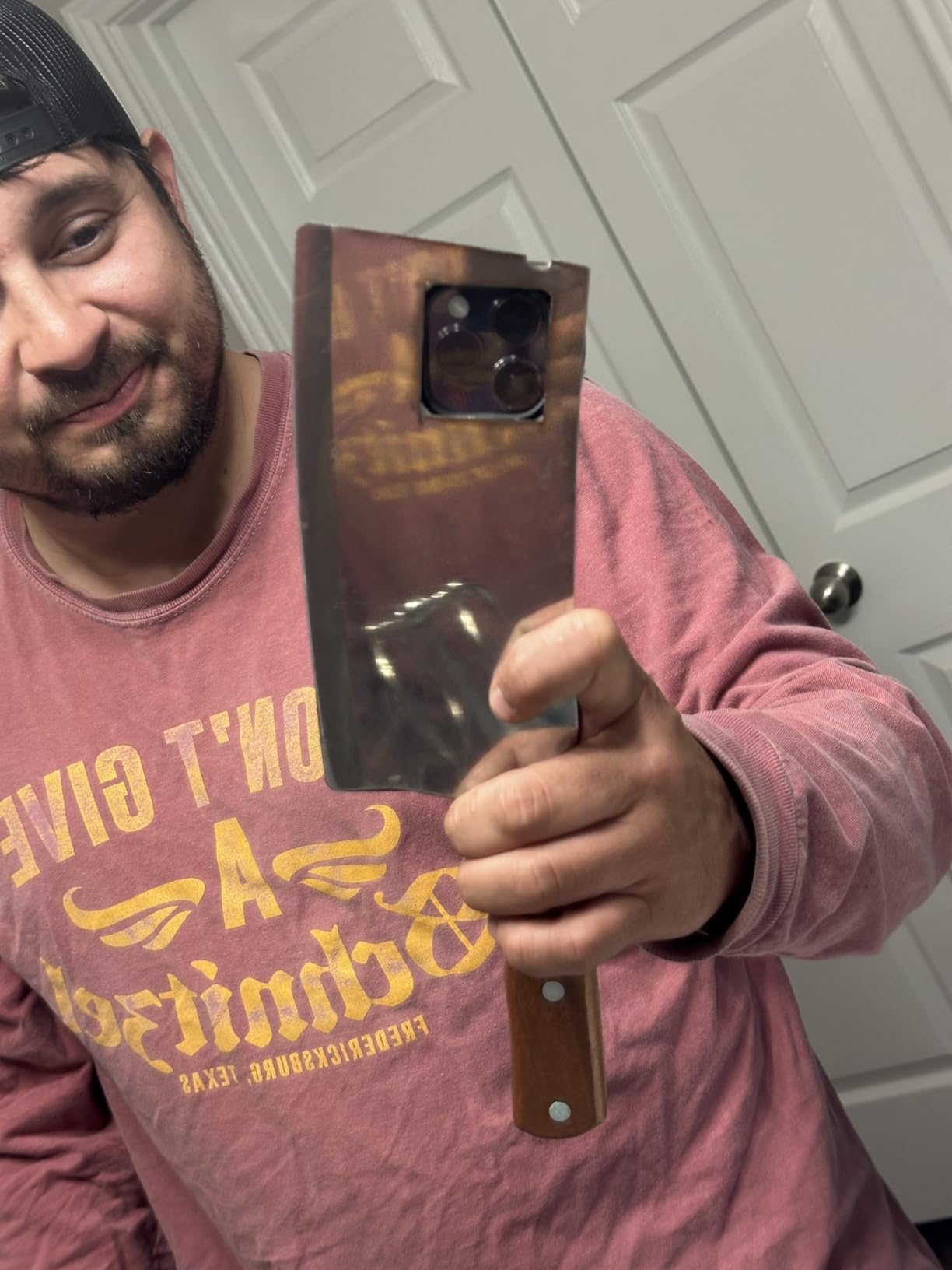 Winco Blade Chinese Cleaver w/ wooden handle - blade 8