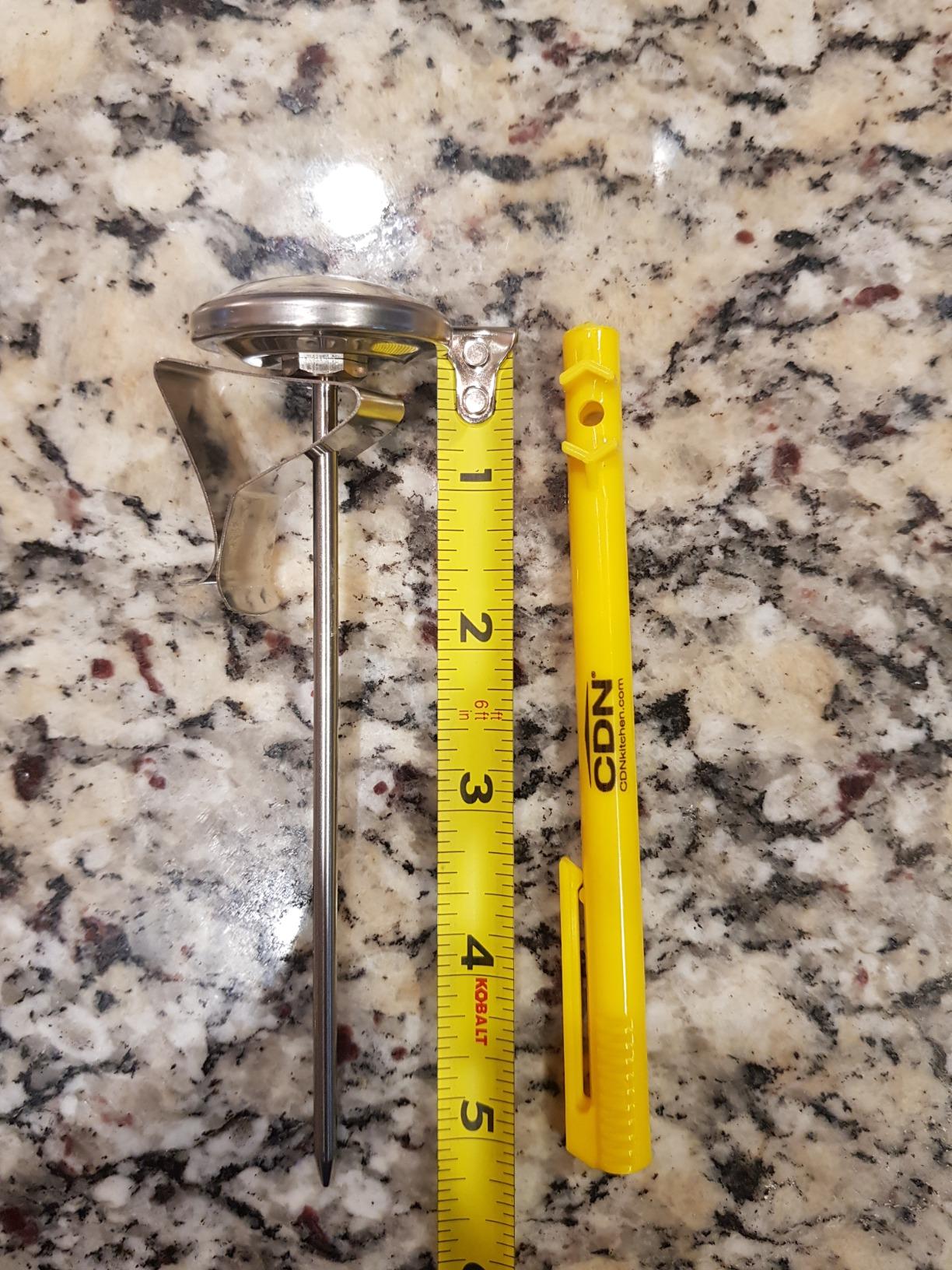 CDN ProAccurate Instant Read Beverage Frothing Thermometer with Clip for Precise Temperature Measurement, 5