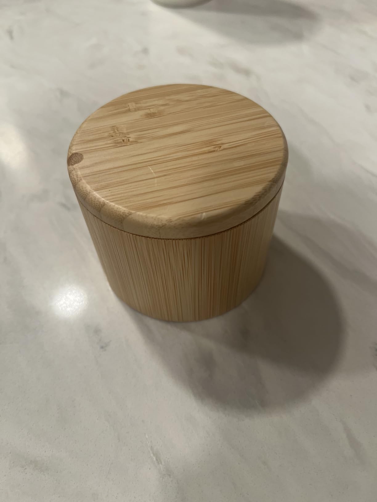 Totally Bamboo Salt Cellar with Swivel Lid - Bamboo Spice Box Storage Container for Kitchen Countertop with Magnetic Closure - Ideal for Sea Salt, Spices and Herbs customer photo 2