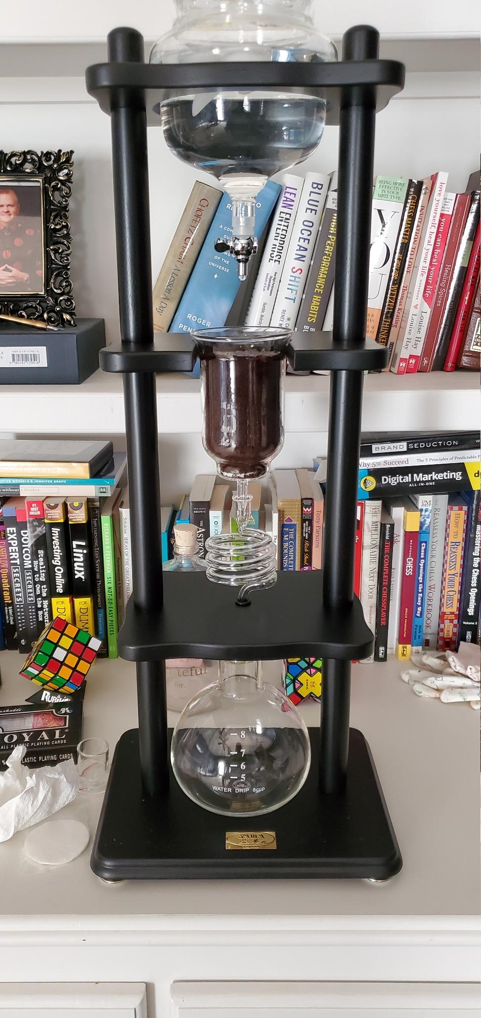 Yama Cold Brew Maker with Slow Drip Technology, 6-8 Cups, Black Wood Frame customer photo 1