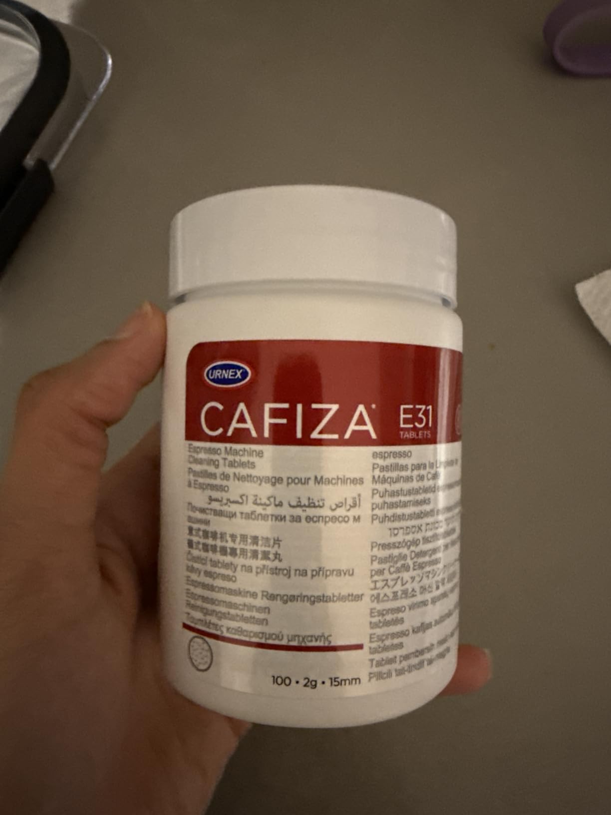 Cafiza Professional Espresso Machine Cleaning Tablets, 100 Count customer photo 2