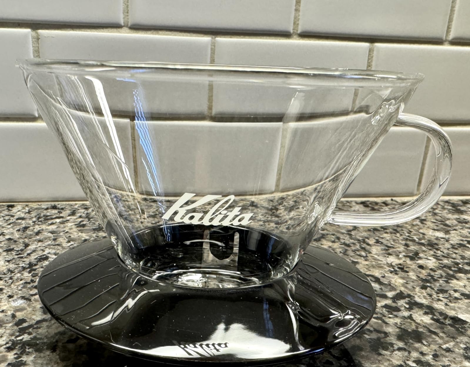 Kalita Wave Pour Over Coffee Dripper, Size 185, Makes 16-26oz, Heat-Resistant Glass customer photo 2