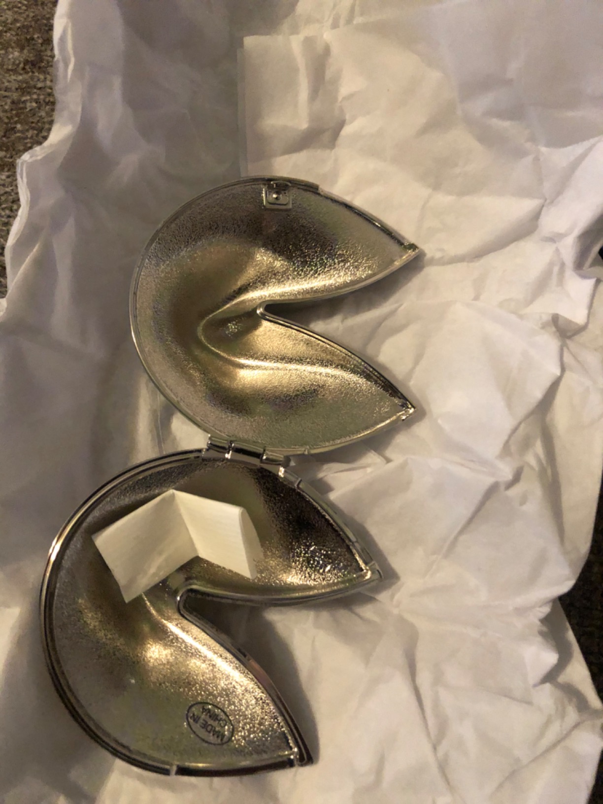 Natico Originals Non-Tarnishing Silver Fortune Cookie Paperweight, Desktop Gift, Restaurant Decor (60-2700) customer photo 1