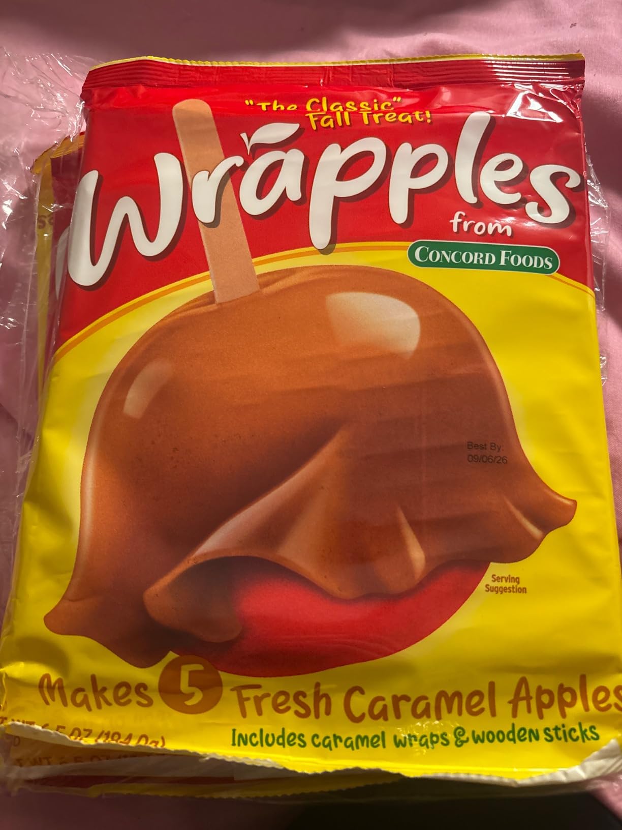 Concord Caramel Apple Wrap 6.05 oz Package (Value 3 Pack - Makes 15 Fresh Caramel Apples) customer photo 1