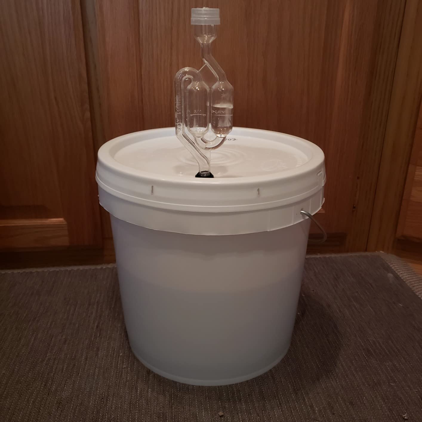 Fastrack 2 Gallon Fermenting Bucket with Lid | White | Food Grade Plastic Container with Handle | BPA-Free for Beer, Wine, Beverages & Food Storage customer photo 2