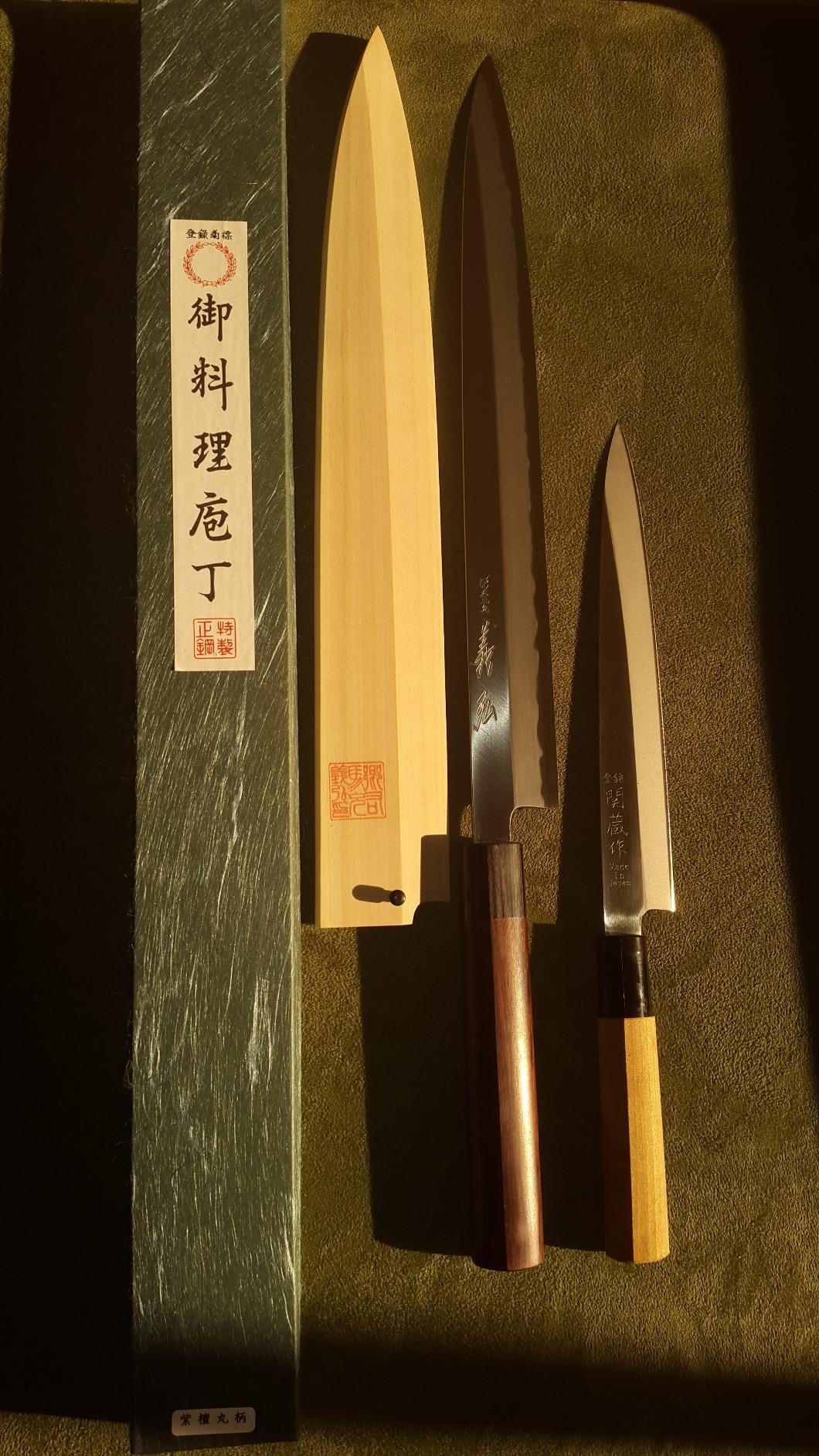Yoshihiro Shiroko High Carbon Steel Kasumi Yanagi Rosewood Handle Sushi Sashimi Chef Knife (11.8'' (300mm)) customer photo 1