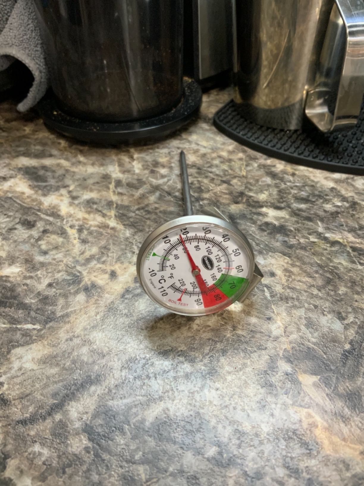 Brannan Frothy Milk Thermometer for Steaming Milk with 125 mm Stainless Steel Probe and Clip Barista Coffee Great for Frothing customer photo 2
