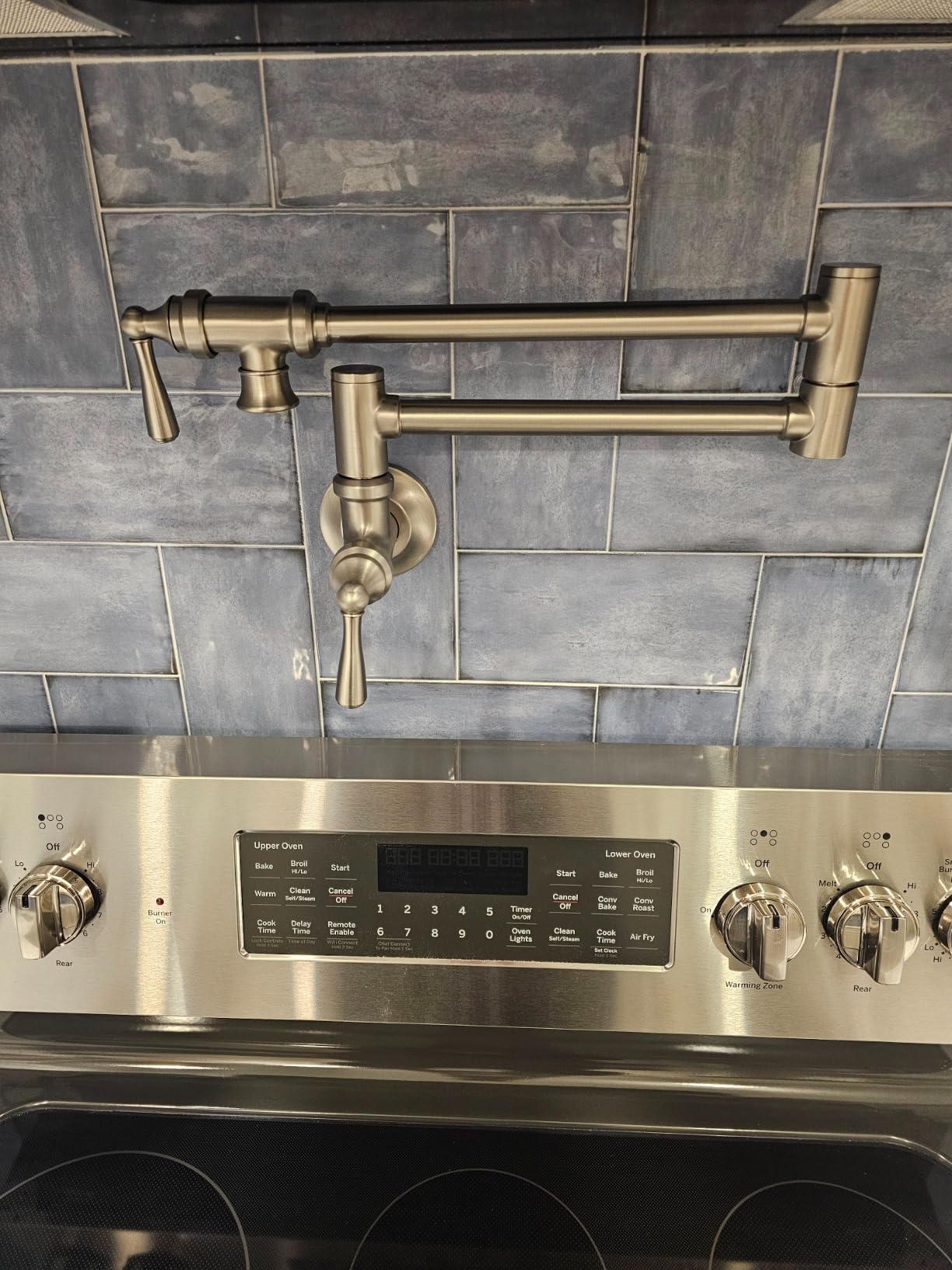 Moen Traditional Spot Resist Stainless Wall Mount Swing Arm Folding Pot Filler Kitchen Faucet, S664SRS customer photo 1
