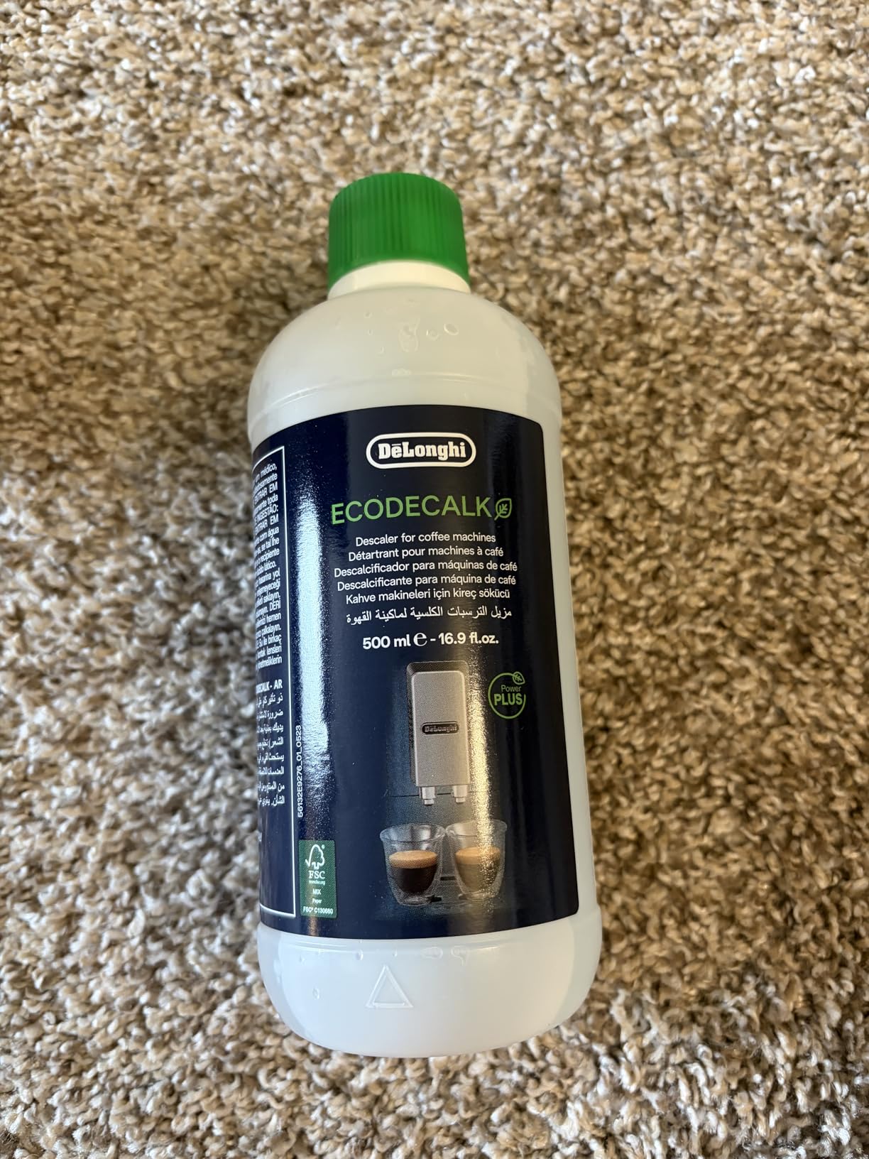 De'Longhi EcoDecalk Descaler, Universal Descaling Solution for Coffee & Espresso Machines, 16.90 oz (5 uses) customer photo 2