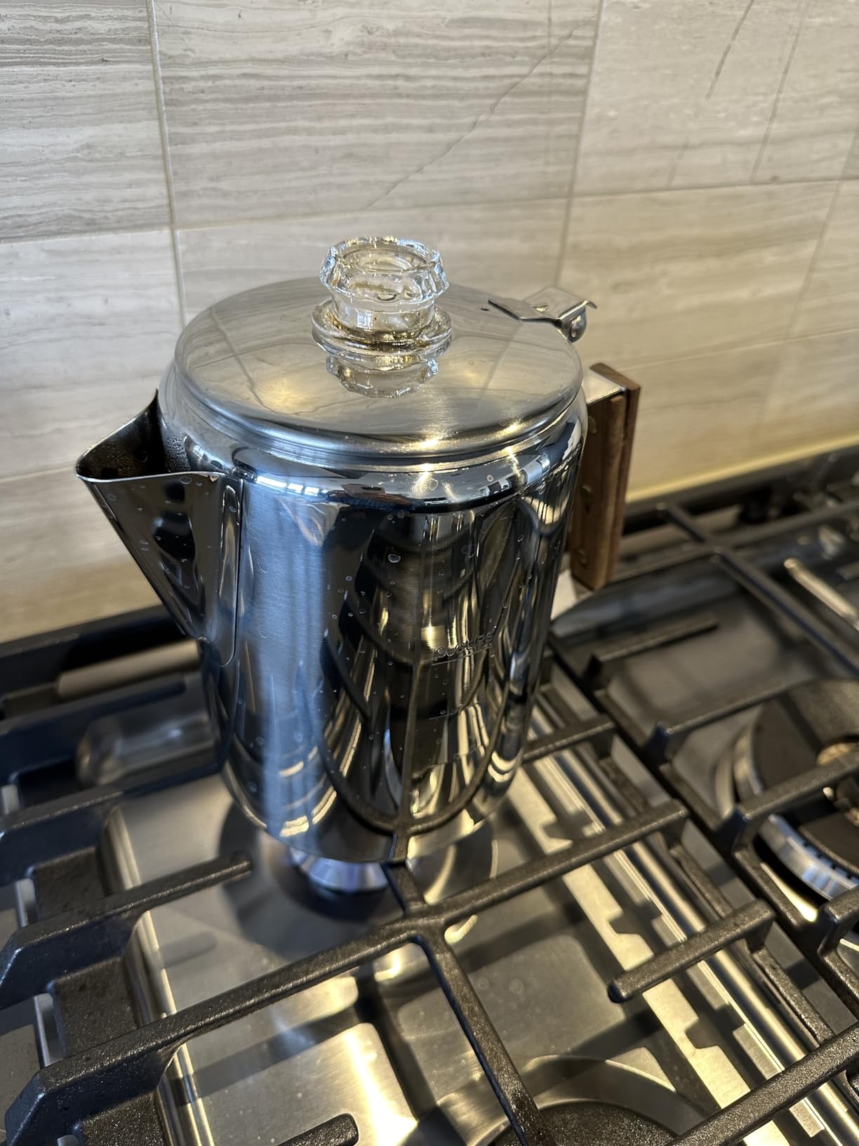 Stansport Stainless Steel Percolator Coffee Pot 28 Cups (276-28), Silver customer photo 1