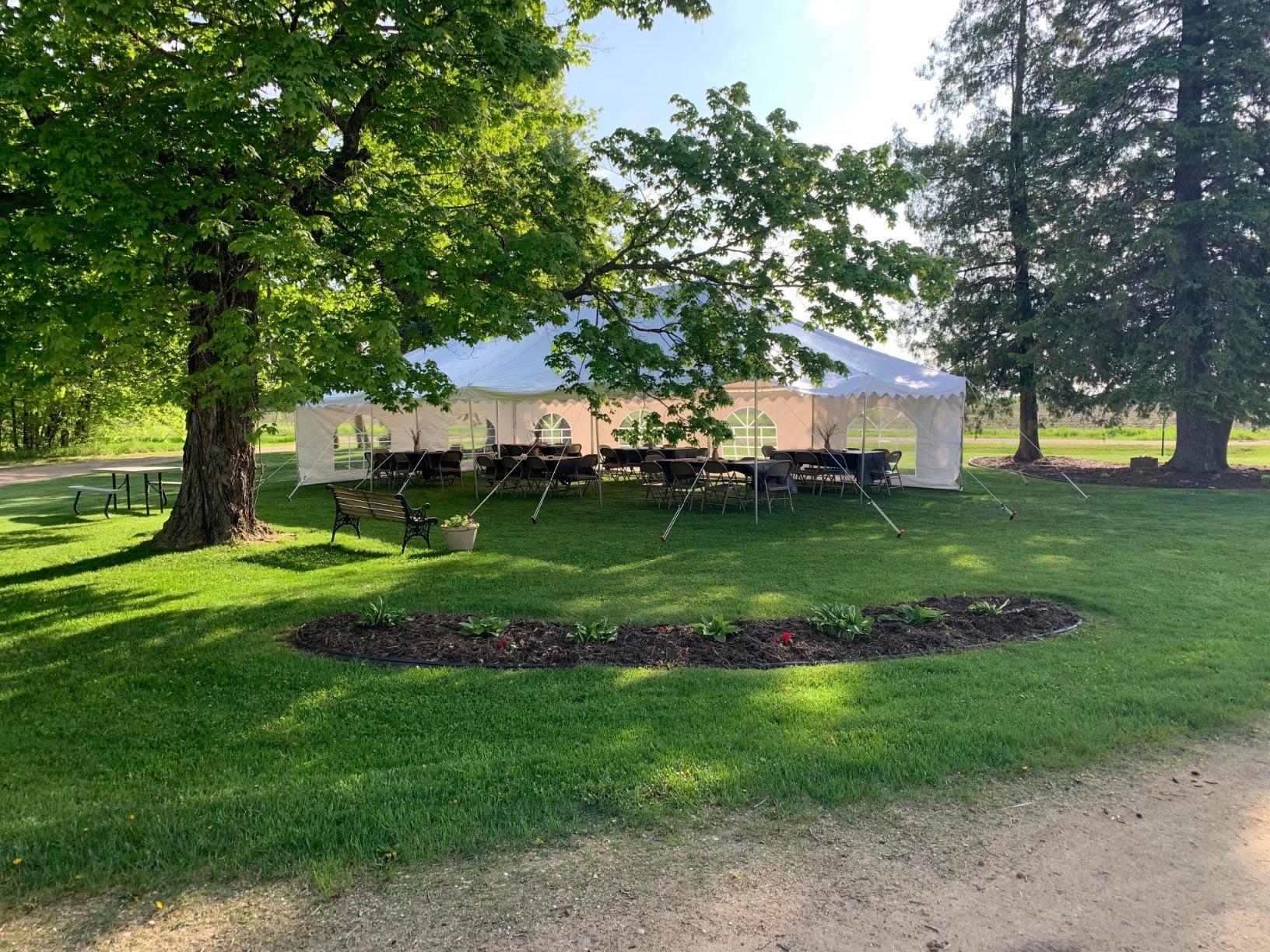 40'x20' PVC Pole Party Tent with Storage Bags, Tents for Parties, Fire Retardant (FR), Heavy Duty Wedding Tent Canopy, Outdoor Commercial Event Tents, Waterproof Top customer photo 1