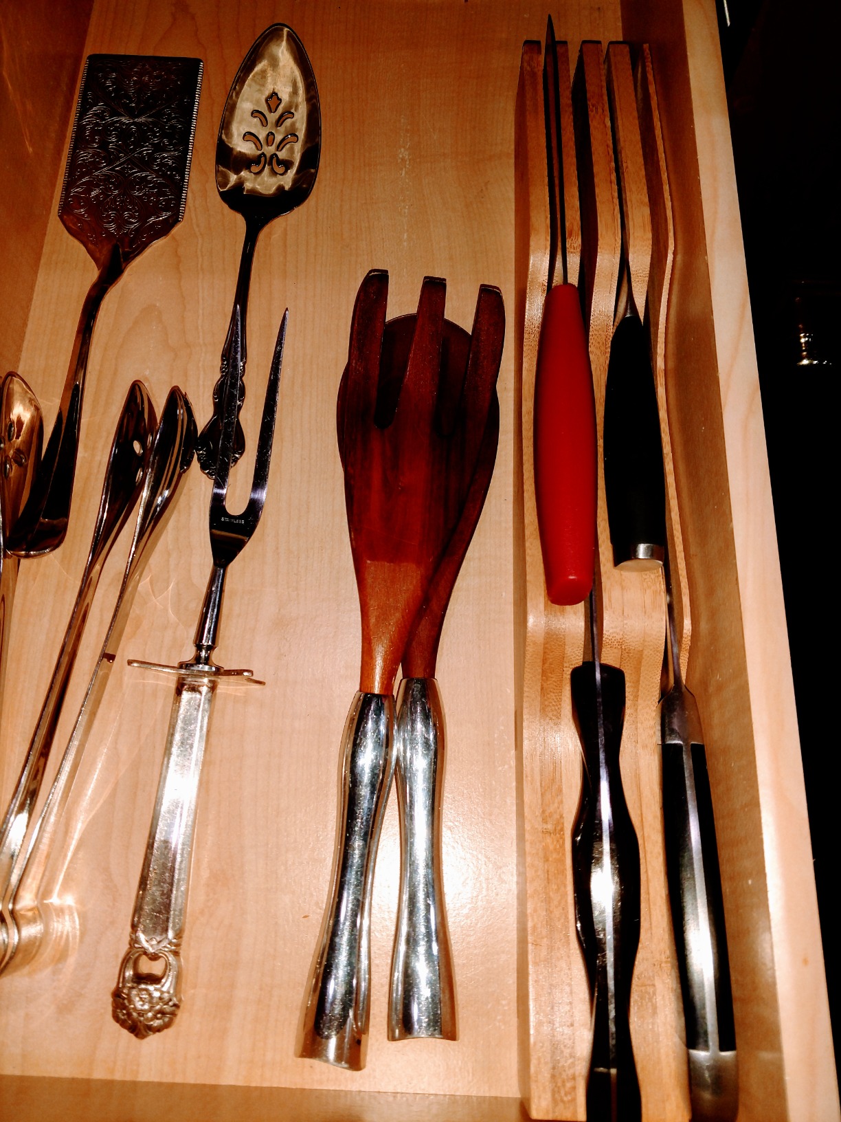 Oceanstar In-Drawer Bamboo Knife Organizer customer photo 1