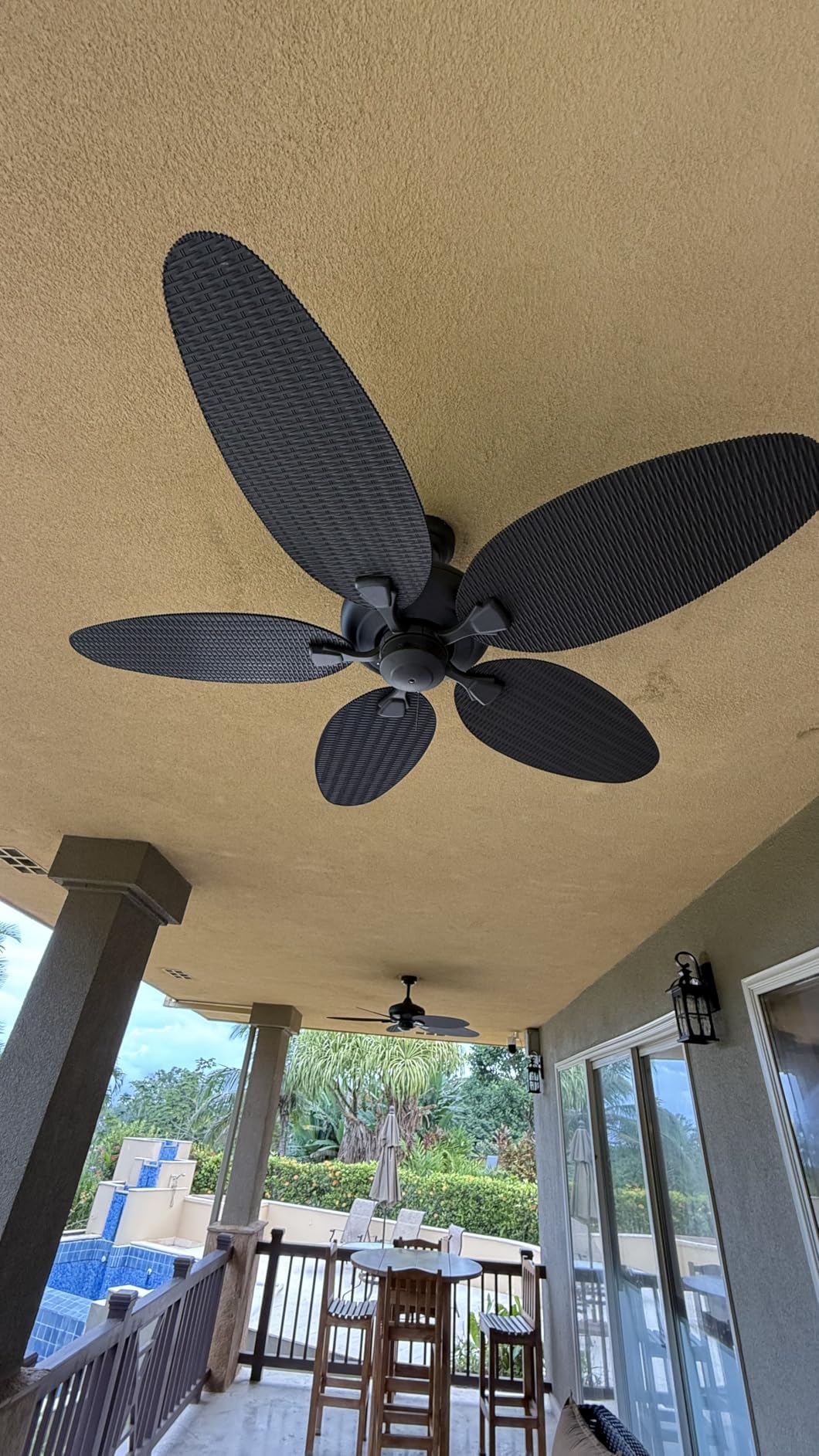 Honeywell Ceiling Fans Duval 52 Inch Ceiling Fan, Quick 2 Hang Indoor/Outdoor Ceiling Fan with Pull Chain, Tri-Mount 5 Blade Tropical Design, ETL Damp Rated, Bronze customer photo 2
