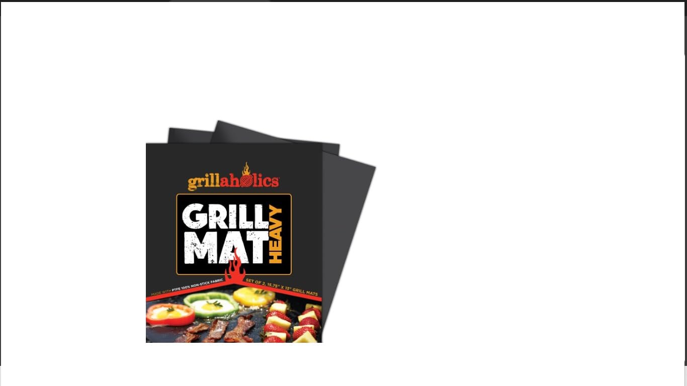 Grillaholics Heavy Duty Grill Mats - Set of 2 BBQ Mats Built to Last - Make Grilling Easier & Keep Grates Looking New - The Perfect Grilling Gift customer photo 1