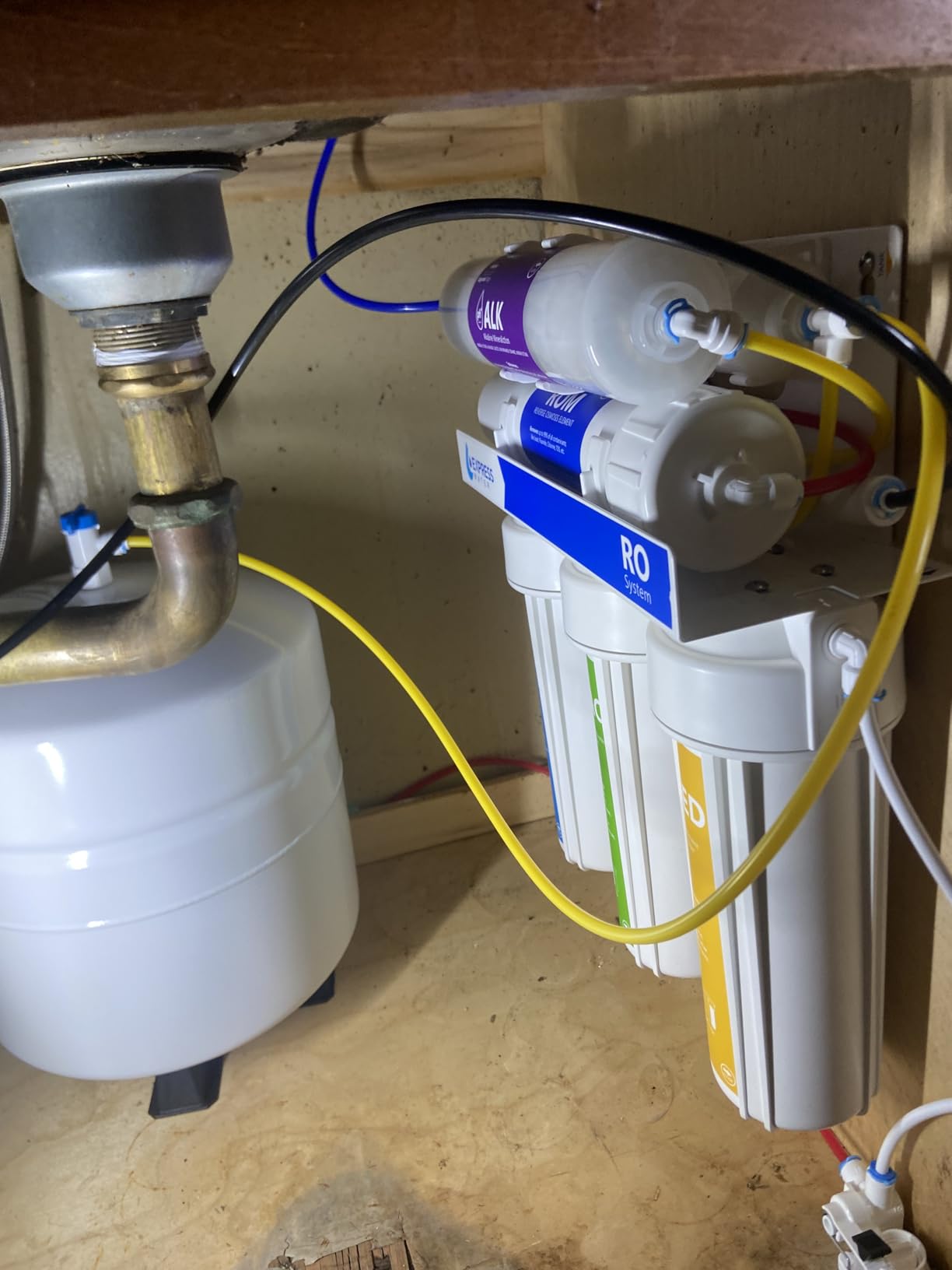 Express Water Reverse Osmosis Alkaline Water Filtration System - 10 Stage RO Water Filter with Faucet and Tank - Under Sink Water Filter with Alkaline Filter customer photo 2