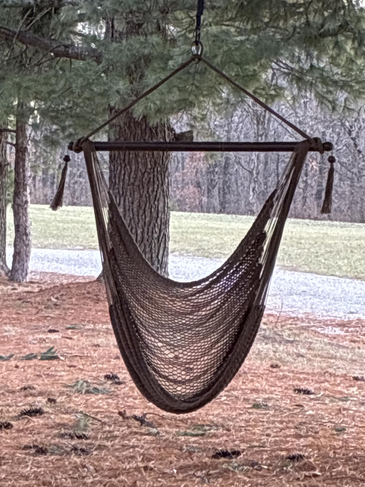 Sunnydaze Outdoor Hammock Chair Swing for Reading - Hanging Hammock Swing for Indoor or Patio - 300lb Capacity - Caribbean XL - Tan customer photo 1