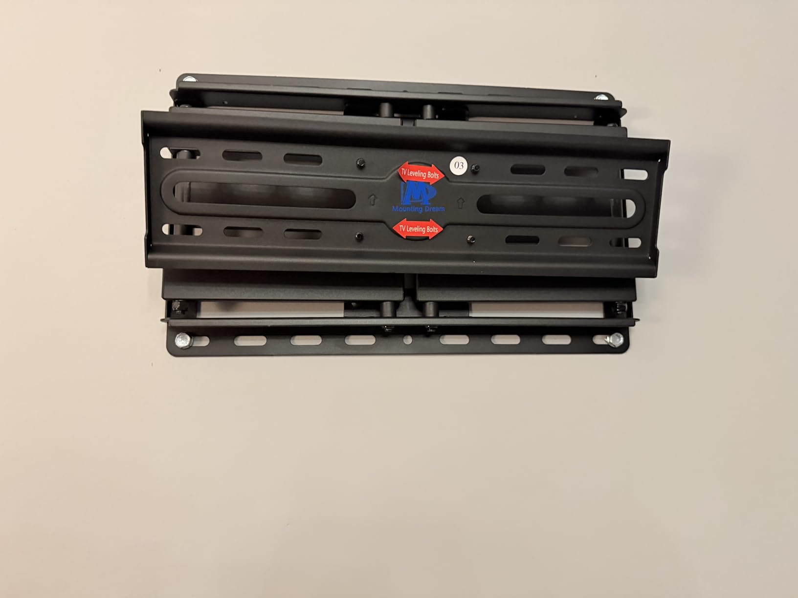 Mounting Dream TV Wall Mount for 32-65 Inch Television, Mount with Swivel and Tilt, Full Motion Bracket with Articulating Dual Arms, Fits 16inch Studs, Max VESA 400X400 mm, 99lbs, MD2380 customer photo 2