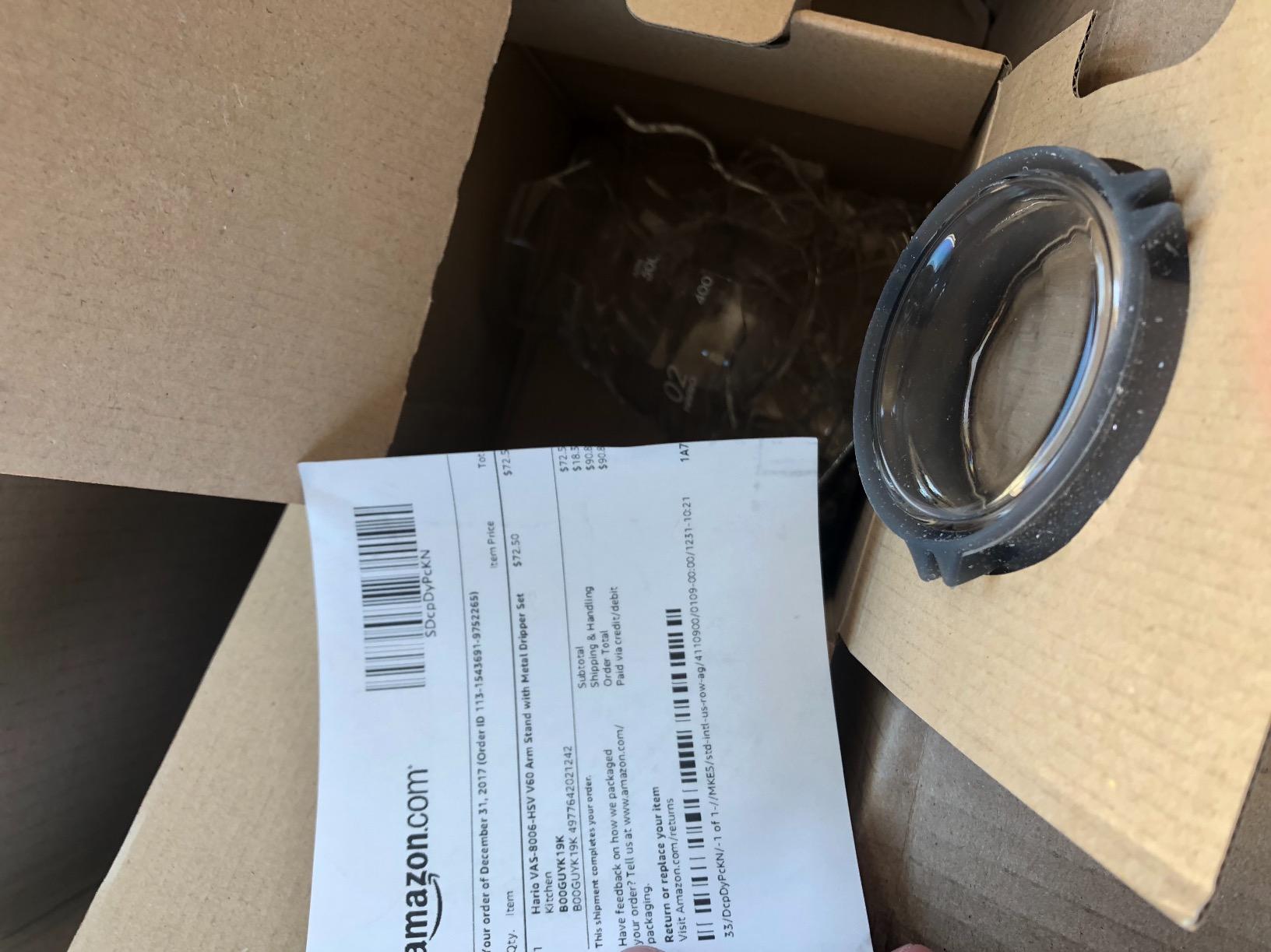 Hario V60 Arm Stand with Glass Dripper Pour Over Set customer photo 2