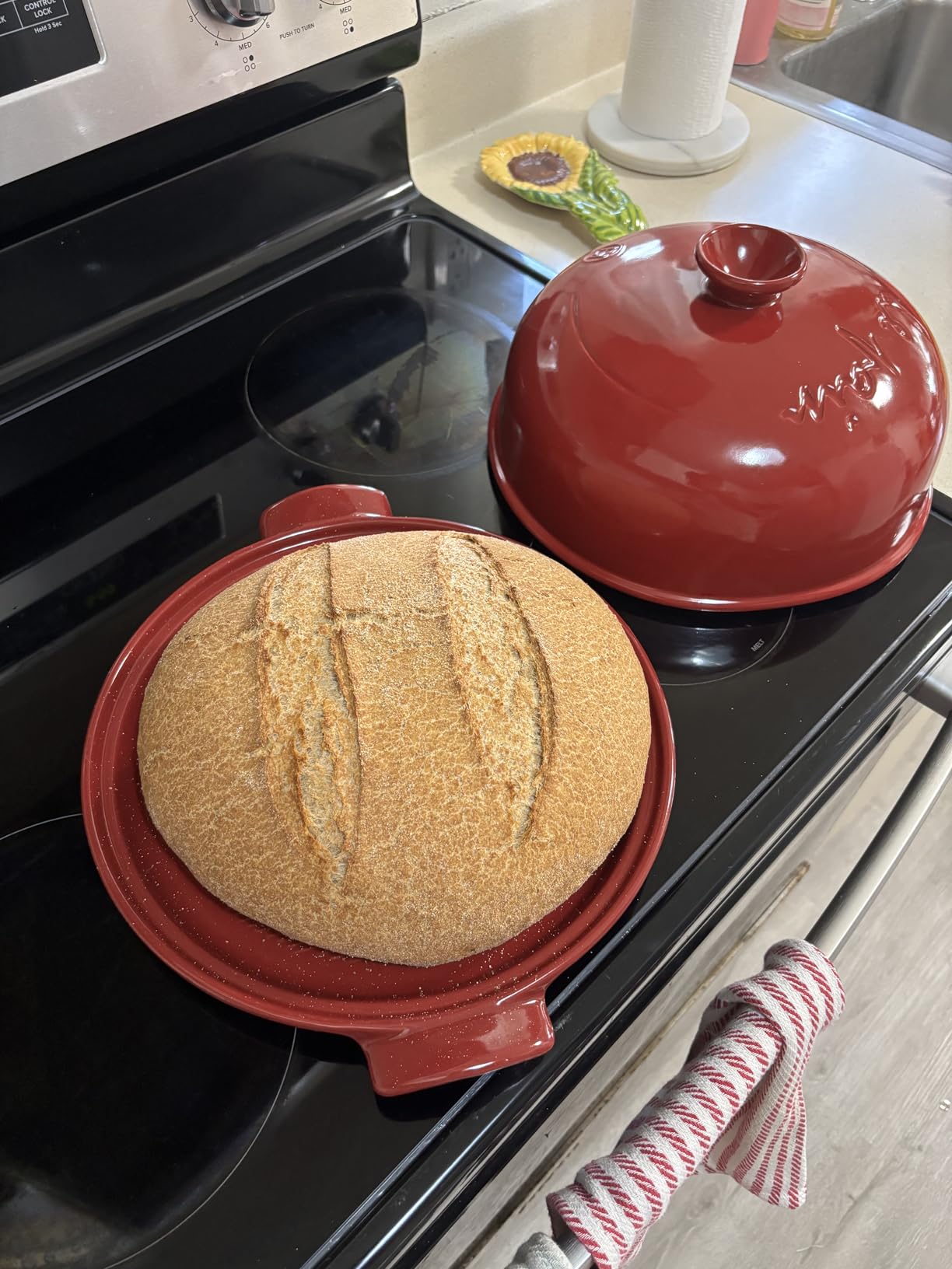 Emile Henry Bread Cloche | Burgundy customer photo 2