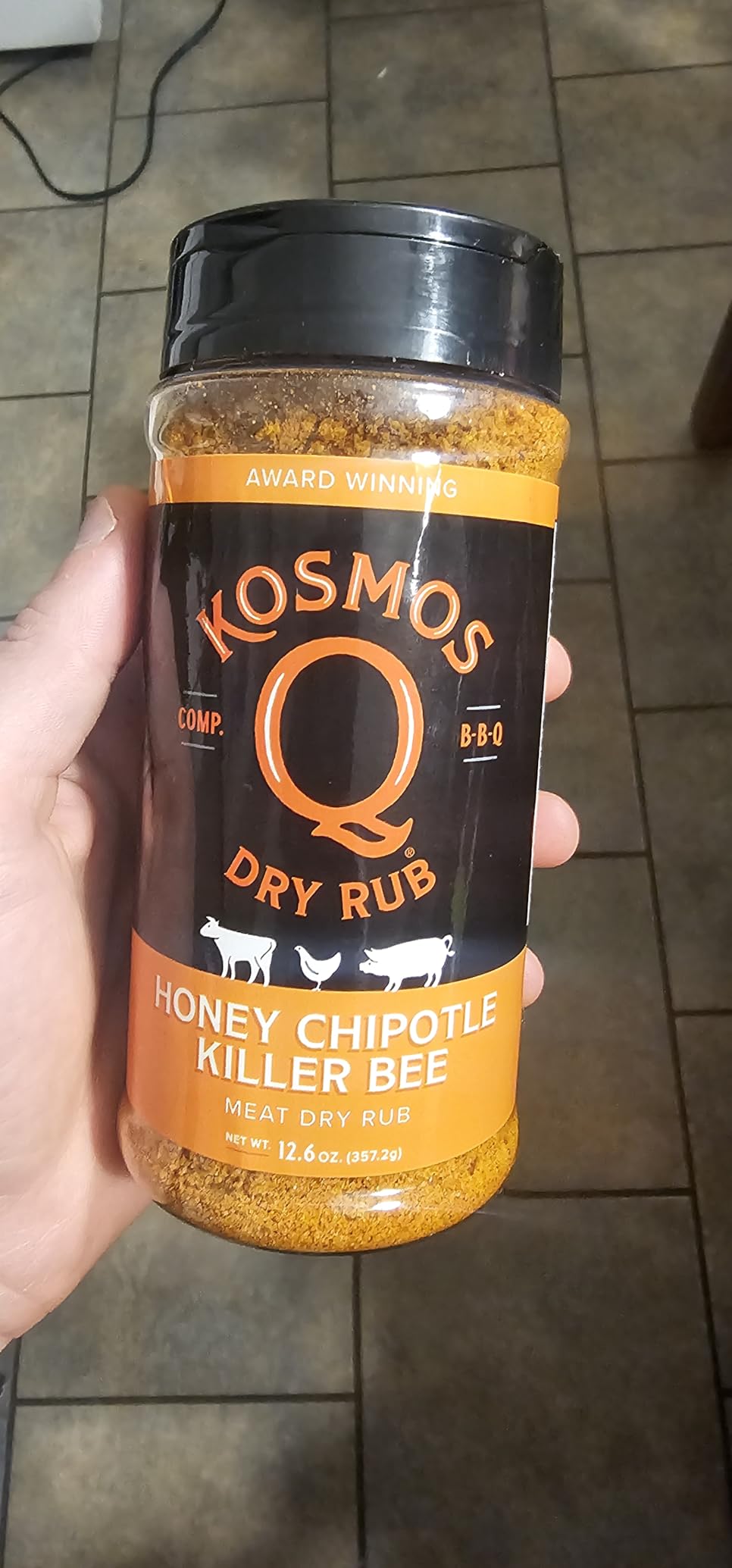 Kosmos Q Honey Chipotle Killer Bee BBQ Dry Rub, Sweet and Spicy Seasoning with Sugar, Chipotle, Garlic & Paprika for Ribs, Pulled Pork, Chicken customer photo 1