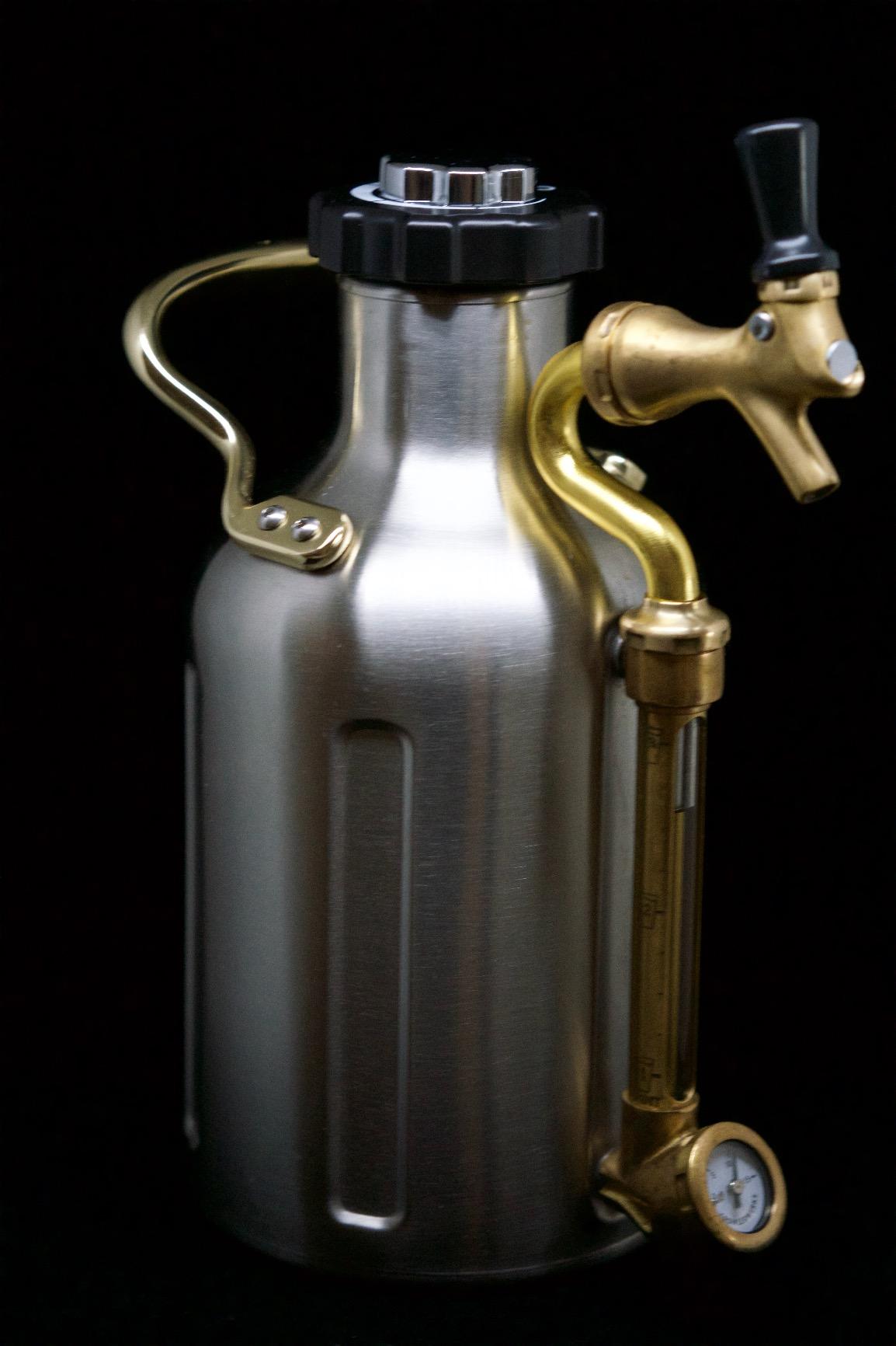 GrowlerWerks uKeg Carbonated Growler-Great Gift for Beer Lovers, 64 oz, Copper customer photo 1