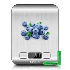 Etekcity Food Kitchen Scale, Digital Grams and Ounces for Weight Loss, Baking, Cooking, Keto and Meal Prep, LCD Display, Medium, 304 Stainless Steel customer photo 2