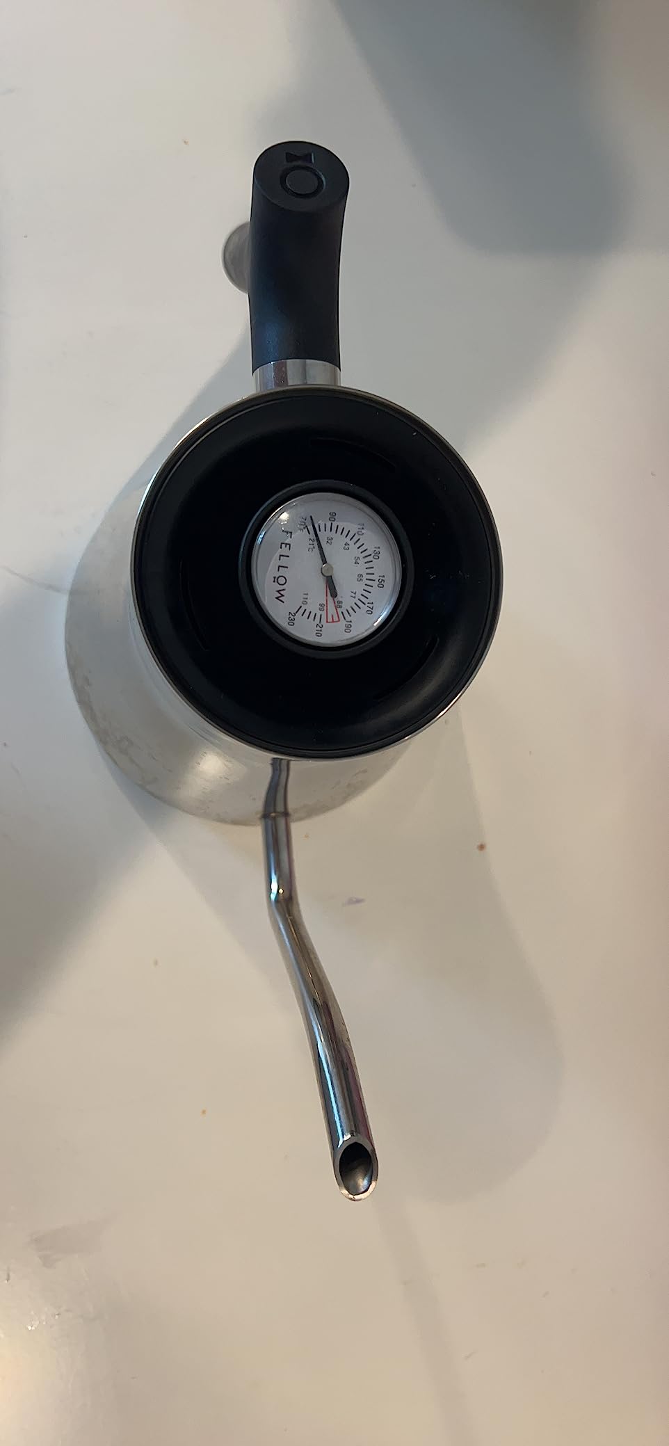 Fellow Stagg Stovetop Pour-Over Coffee and Tea Kettle - Gooseneck Teapot with Precision Pour Spout, Built-In Thermometer, Matte Black, 1 Liter customer photo 1