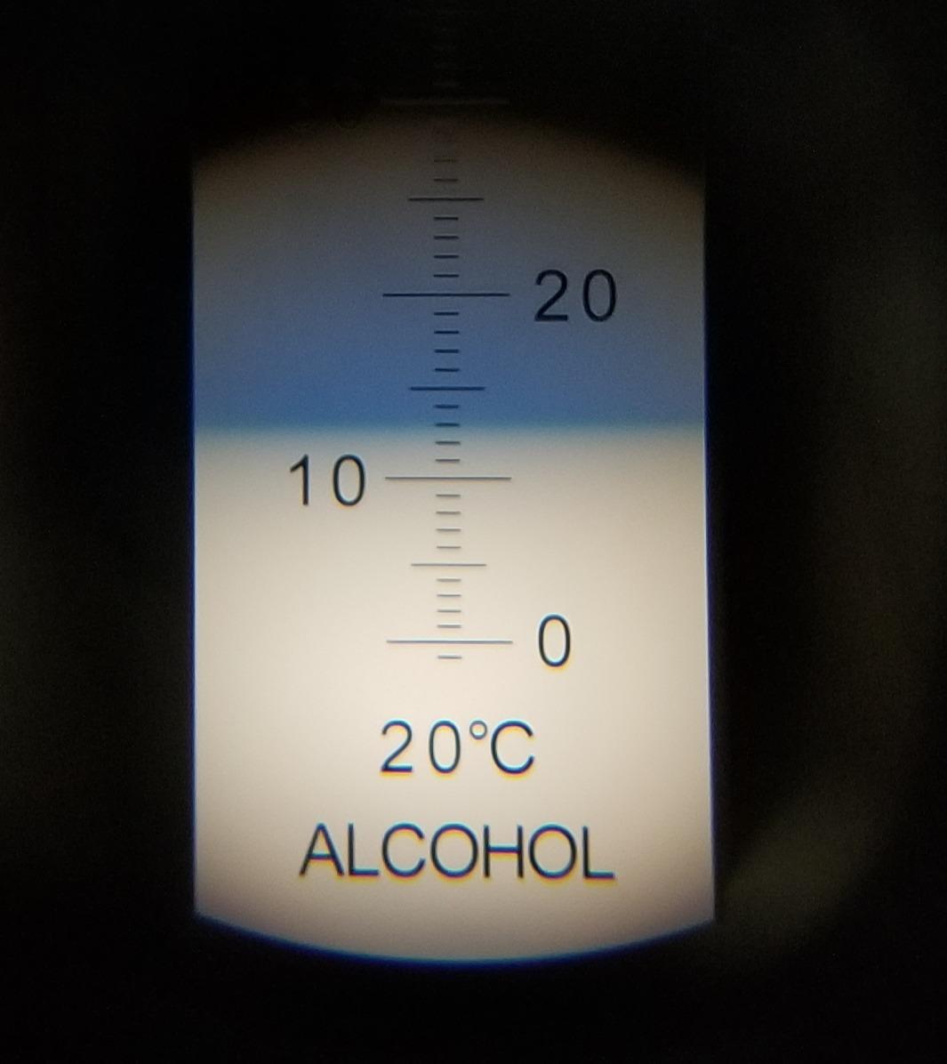Agriculture Solutions Alcohol Refractometer for Spirit Alcohol Volume Percent Measurement with Automatic Temperature Compensation (ATC), Range 0-80% v/v. customer photo 1