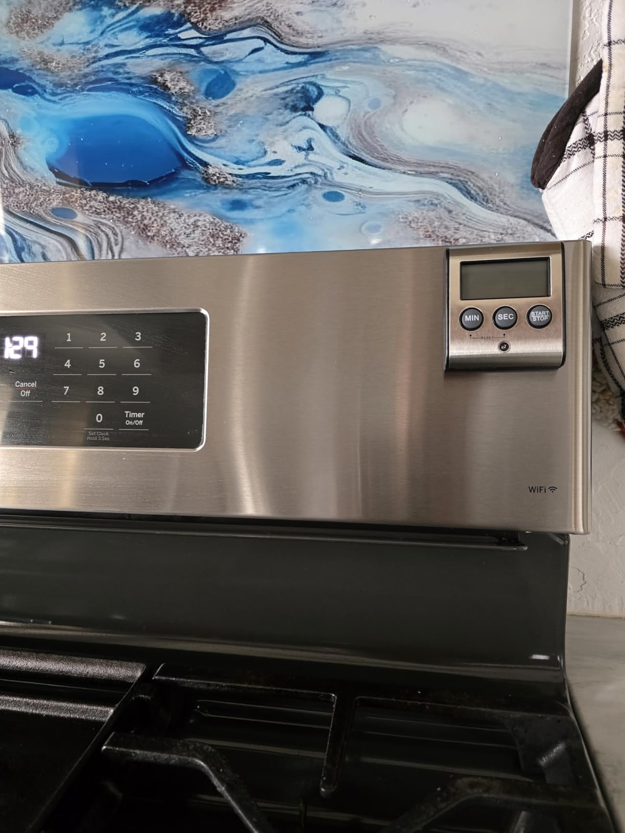Elegant Digital Kitchen Timer, Stainless Steel Model eT-78, Displays 0-99 Min. or 0-99 Hr., Super Strong Magnet, Volume Switch for Mute/Soft/Loud Alarm, Auto Shut Off, Auto Memory by eTradewinds customer photo 2