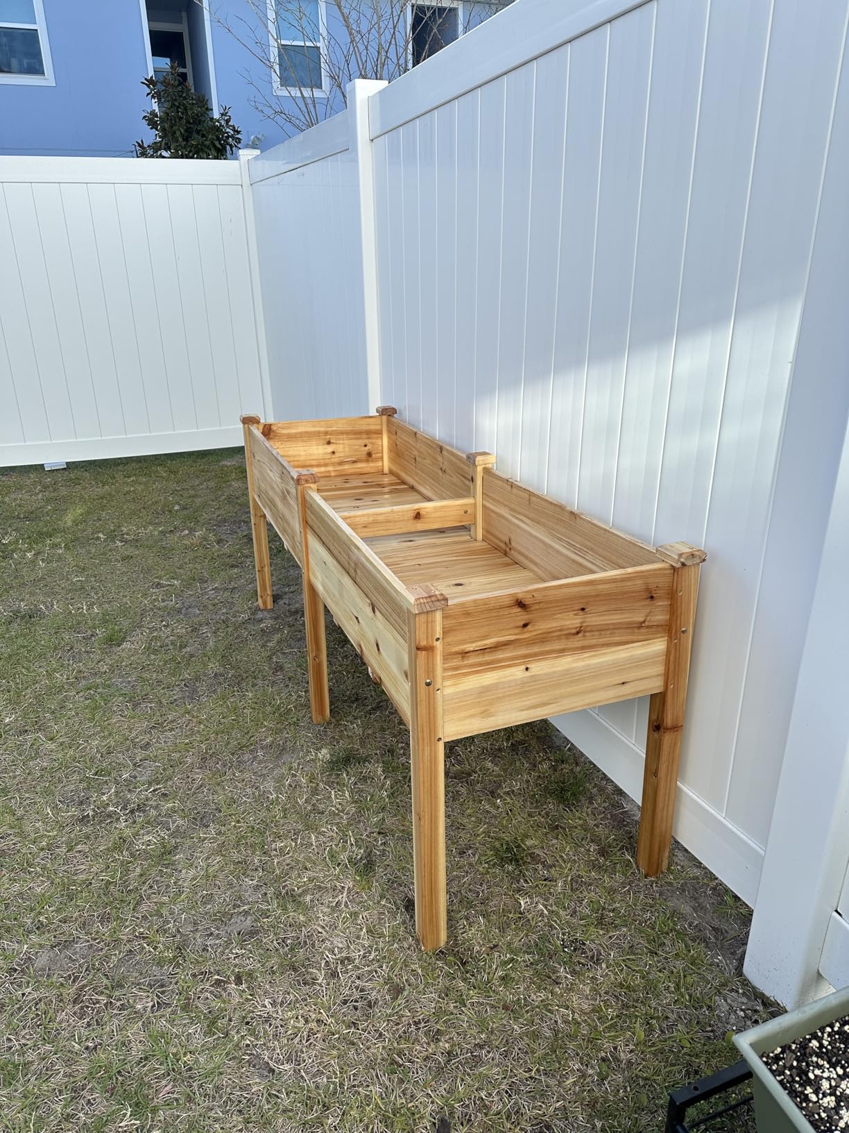 Best Choice Products 48 x 24 x 30 Inches Raised Garden Bed, Elevated Wood Planter Box Stand for Backyard, Patio, Balcony with Bed Liner, 200 Pound Capacity - Natural customer photo 1